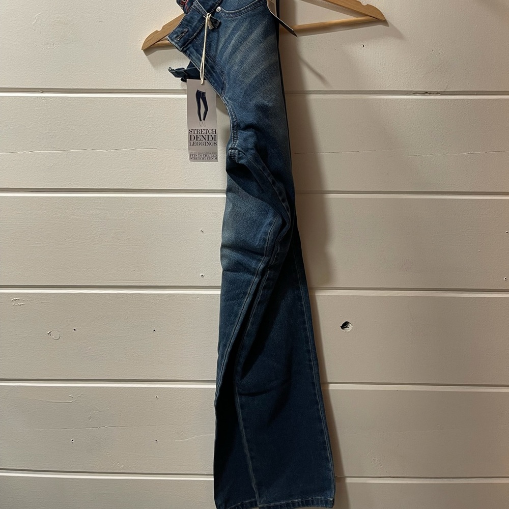 Style and Co Medium Wash Stretch Denim Leggings
